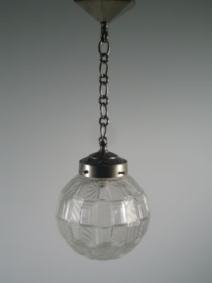 Art Deco Geometric Glass Ball Hanging Lamp