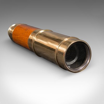 Telescopio Decorativo In Ottone Vintage Con Treppiede In Legno – 22,9 Cm, Stile Nautico, Per Scrivania E Casa, Regalo Rustico