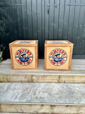 Navy Cut Square Tobacco Crate by John Players & Sons for sale at Pamono