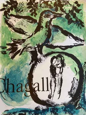 Original The Green Bird Lithographic Exhibition Poster after Marc