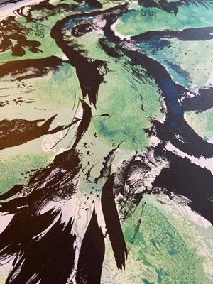 Original The Green Bird Lithographic Exhibition Poster after Marc