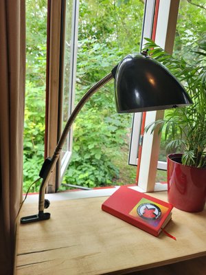 Bauhaus Table Lamp in Bakelite by Erik Kirkman Cole for Ekco