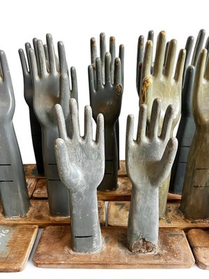 Vintage Wood Glove Mold, 1950s for sale at Pamono