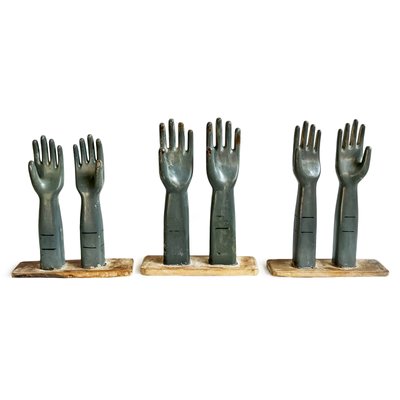 Vintage Wood Glove Mold, 1950s for sale at Pamono