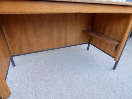Brauner Vintage Buro Schreibtisch 1950er Bei Pamono Kaufen