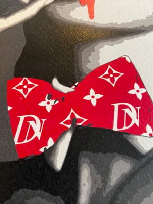 NYC DEATH - Yahoo!オークション 現代アート リボン ミッキー ケイトモス NYC DEATH アートポスター バンク 世界限定100枚 アート・デザイン・音楽