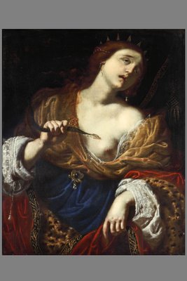 Giovanni Domenico Ferrucci, La morte di Cleopatra, Olio su tela, XVII  secolo, In cornice