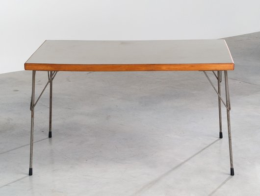 Versnipperd bolvormig Minnaar Vintage Industrial 3705 Dining Table by Wim Rietveld for Gispen for sale at  Pamono