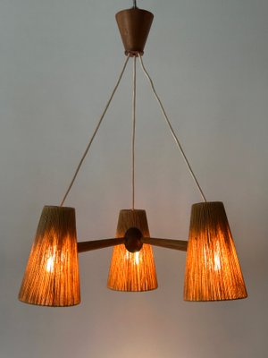 GLOBO LIGHTING LED-Hängeleuchte, Leuchtmittel inklusive, Warmweiß, Holz