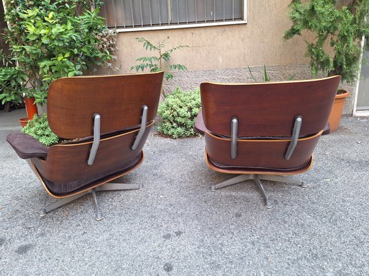 Lounge Chair in Grey Fabric by Charles Ray Eames for ICF De