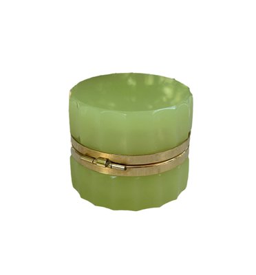 Italian Opaline Murano Glass Jewelry Box from F.lli Ferro