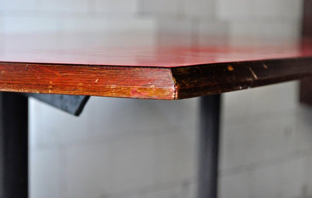 Red table legs discount