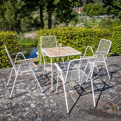 Modernes Eisen-Terrassenset, 5 . Set bei Pamono kaufen