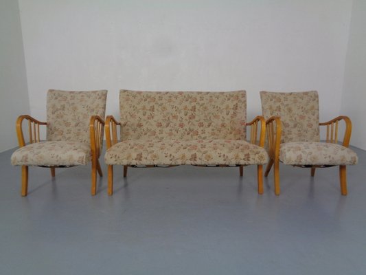 Mid-Century Armchairs and Sofa, 1950s, Set of for sale at Pamono