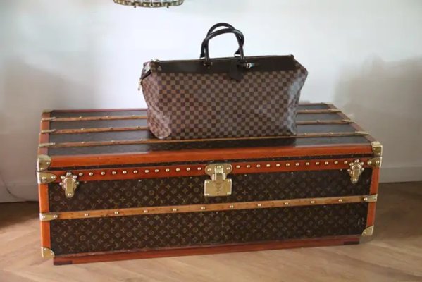 Large Canvas Travel Bag by Ebene Damier for Louis Vuitton, 1970s