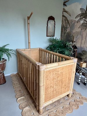 Vintage Babybett aus Bambus, 1970er bei Pamono kaufen