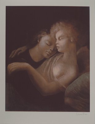 「真作」Leonor Fini「Les amants」銅版画　XXIV/XXX 真作」Leonor Fini「Les amants」銅版画 XXIV/XXX - メルカリ