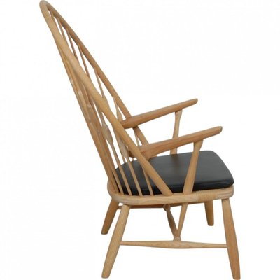 Peacock Chair in Ash and Teak by Hans Wegner, 1960s for sale at Pamono