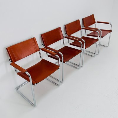 Model MG5 Cognac Leather Chair by Mart Stam & Marcel Breuer