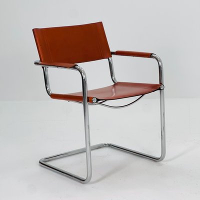 Model MG5 Cognac Leather Chair by Mart Stam & Marcel Breuer