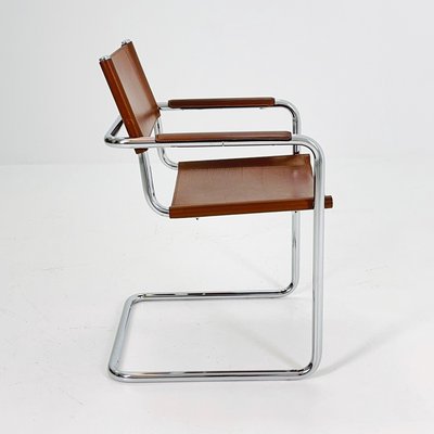 Model MG5 Centro Cognac Leather Chair by Mart Stam & Marcel Breuer