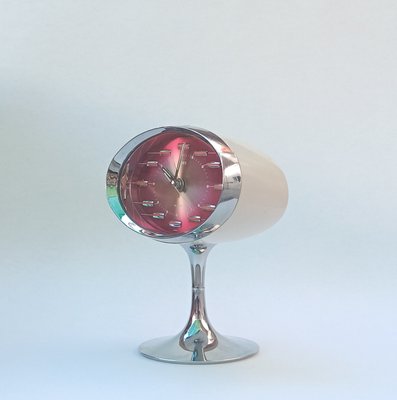 ホワイト アナログ置時計 Mid-Century MODERN clock-03031 ホワイト 時計 静音 置き時計 | ART OF BLACK