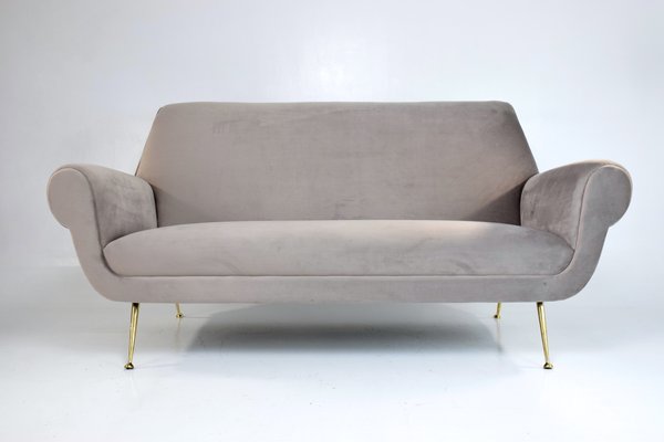 Mid Century Italian Velvet Sofa 1950s For At Pamono Mid Century Italian Velvet Sofa 1950s 1