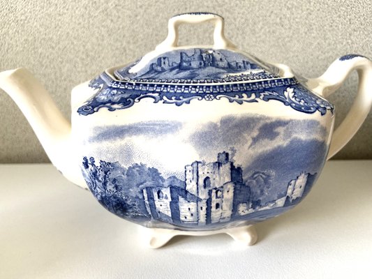 Vintage Castles Blue Edit Coffee Chocolate Tea Set from Johnson