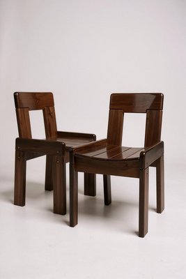Brutalist Chairs by Silvio Coppola, Fratelli Montina for