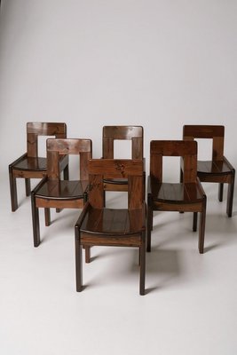 Brutalist Chairs by Silvio Coppola, Fratelli Montina for