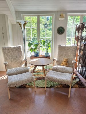 Vintage Benno Sessel mit Fußhocker von Ikea, 1970er, 4er Set bei Pamono kaufen