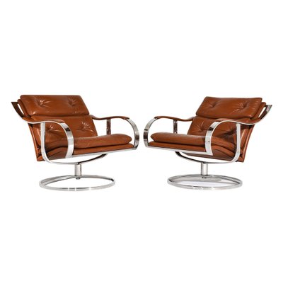 Mid Century Modern Lounge Chairs By Gardner Leaver For Steelcase Set Of 2