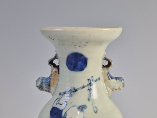 Antique Chinese Vase in Stoneware, 1890s for sale at Pamono