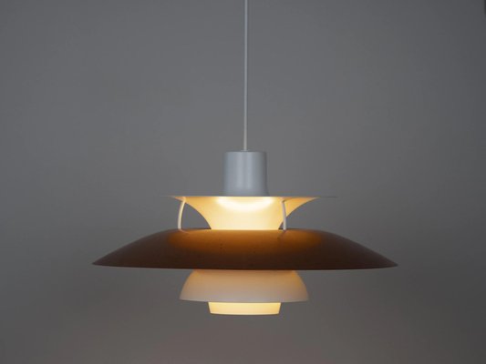 Danish Copper Lamp PH 5 by by Poul Henningsen for Louis