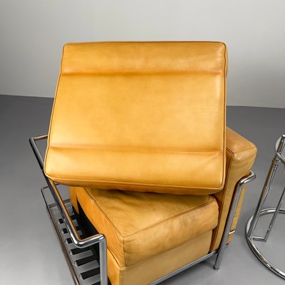 Furniture Poltrone Lc2 Poltrone LC2 In Pelle Color Cognac Di Le