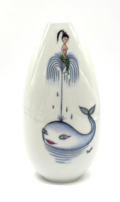 Vintage Porzellanvase von Raymond Peynet für Rosenthal, 1950er bei Pamono kaufen