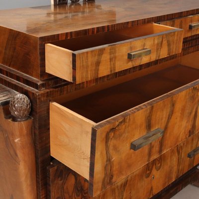 Art Deco Dresser with Mirror for sale at Pamono