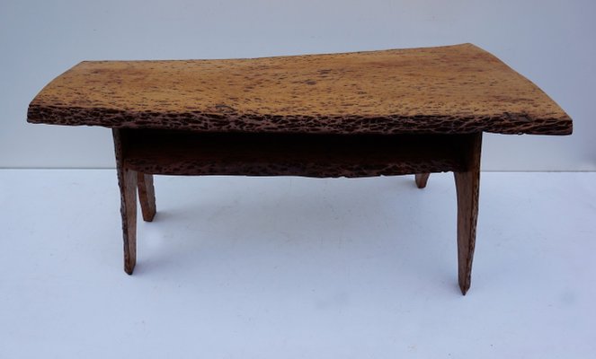 Mid Century Walnut Tree Trunk Coffee Table
