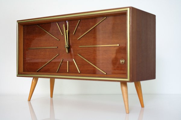 Mid Century Kaminsims Uhr Von Weimar Uhren 1950er Bei Pamono Kaufen