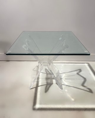 アンティークlion Glass Top Coffee Table French Cast Bronze Coffee Table with Lion Head Motif, Circa