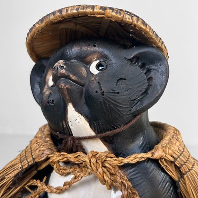 Vintage Tanuki with Straw Accessories, Japan, 1960s for sale at Pamono