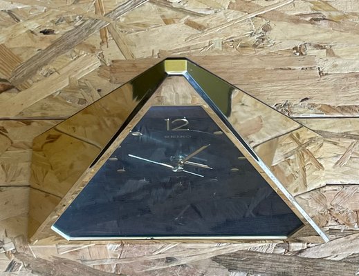 Pyramid Quartz Clock by Seiko, Japan, 1980s for sale at Pamono