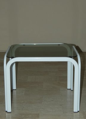 Vintage Metal and Glass Coffee Tables from Ikea, 1980s, Set of 3