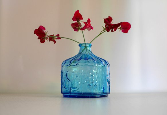 Finnish Art Glass Flora Vase by Oiva Toikka for Nuutajärvi for