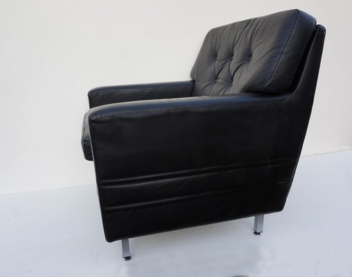 Vintage Leather Club Chair From, Black Leather Club Chair