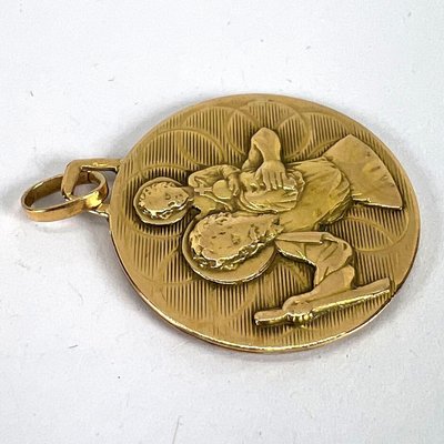 Medaglia di San Cristoforo da 15 mm, medaglia placcata in
