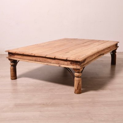 Vintage Indian Teak Coffee Table, 1960s for sale at Pamono