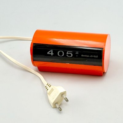 Sankyo TIME-GLO 60Hz用 スペースエイジ パタパタ時計 70s Space Age Orange Sankyo Flip Clock, Japan, 1970s for sale at