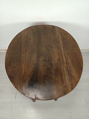 Antique Folding Table in Walnut for sale at Pamono