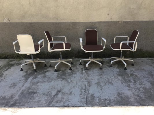 Sedie Supporto di Frederick Scott per ICF Milan, anni '70, set di